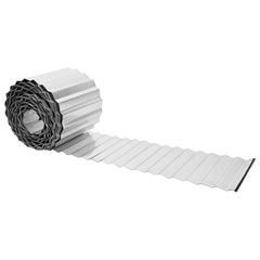 vidaxl Lawn Edging 20 m x 15 cm Galvanised Steel Silver 2