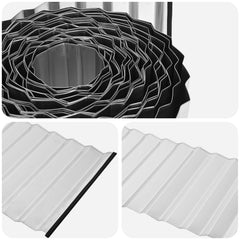 vidaxl Lawn Edging 20 m x 25 cm Galvanised Steel Silver 5