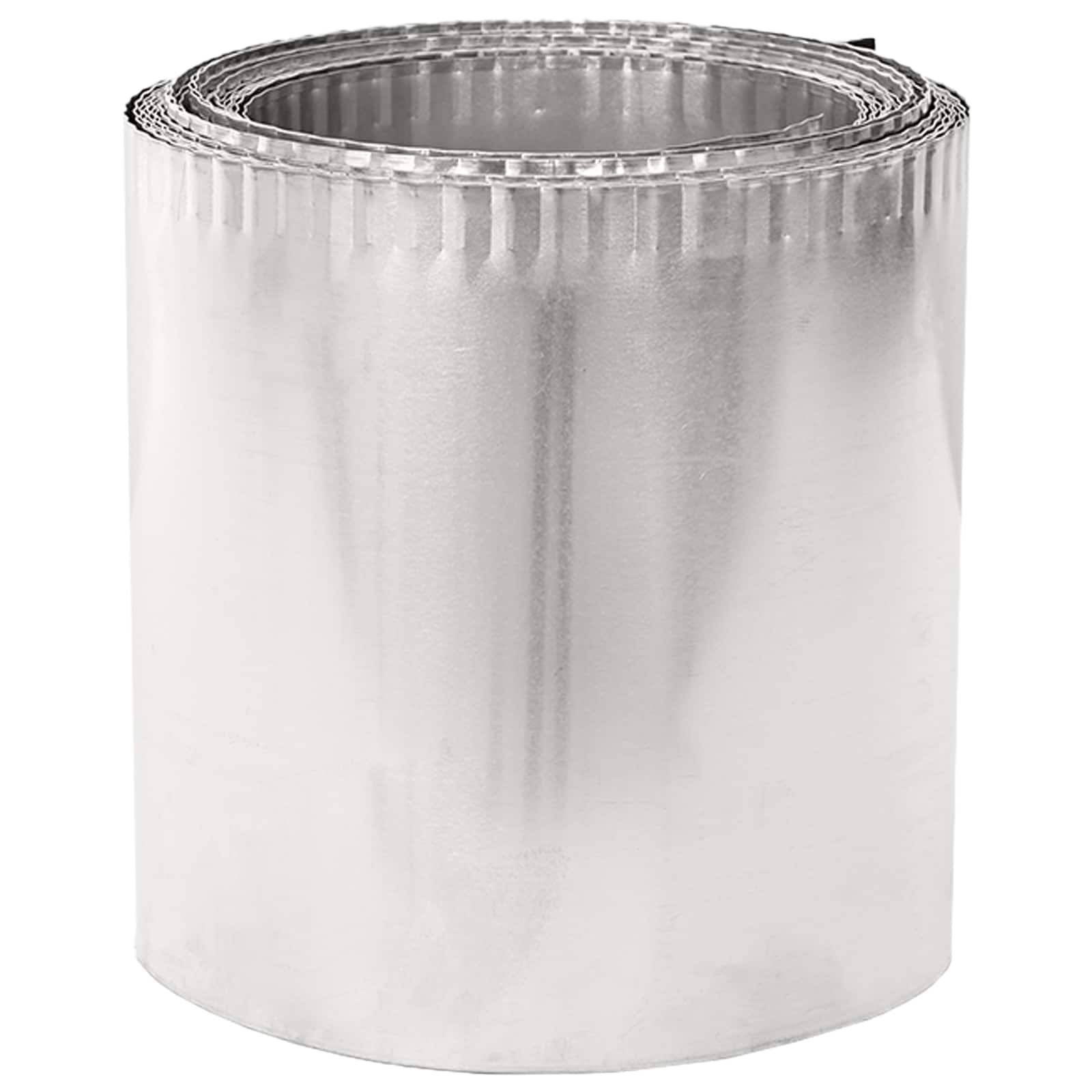 vidaxl Lawn Edging 20 m x 20 cm Galvanised Steel Silver 4