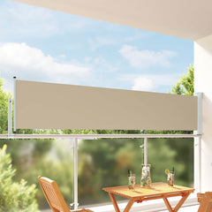 vidaXL Side Awning 80 x 300 cm 100% polyester iron steel Rectangular 1