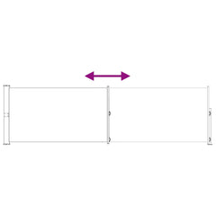 vidaXL Retractable Side Awning 160 x 500 cm Polyester Rectangular 6