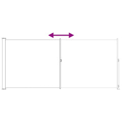 vidaXL Retractable Side Awning 200 x 500 cm 100% polyester iron steel 6