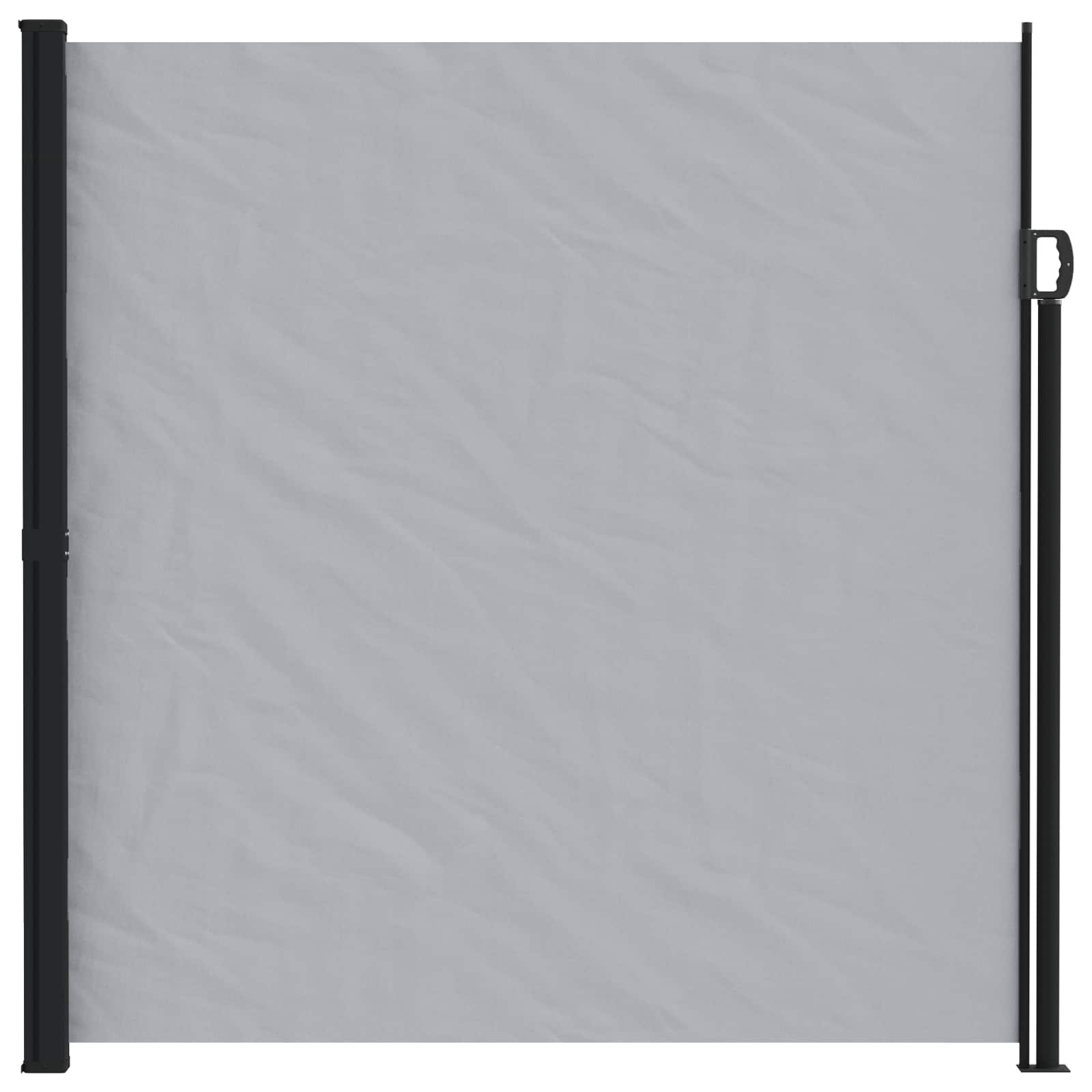 vidaXL Retractable Side Awning 300 x 220 cm Polyester Rectangular Grey 2