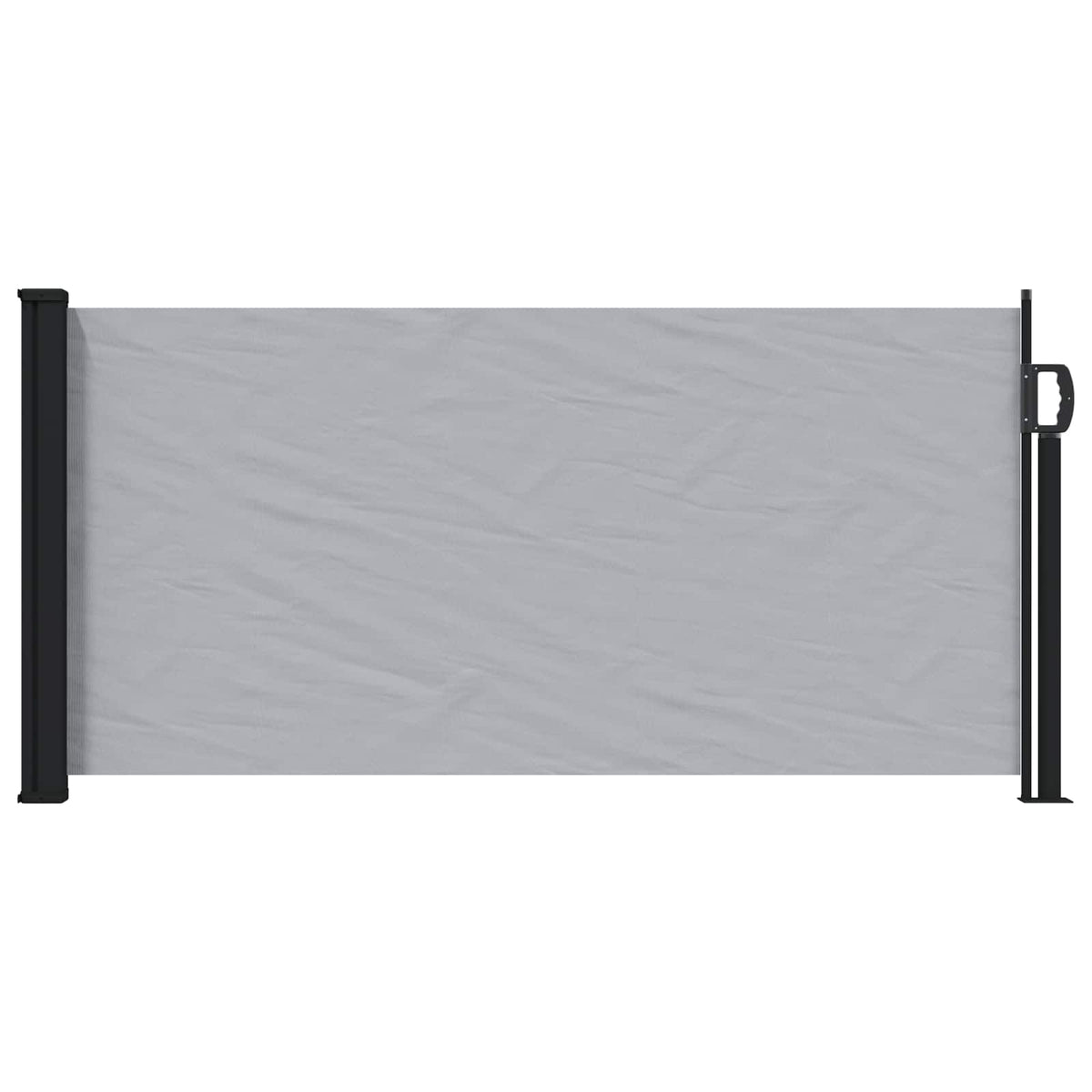 Retractable Side Awning 100x500 cm Drop 500 cm Width 100 cm Grey