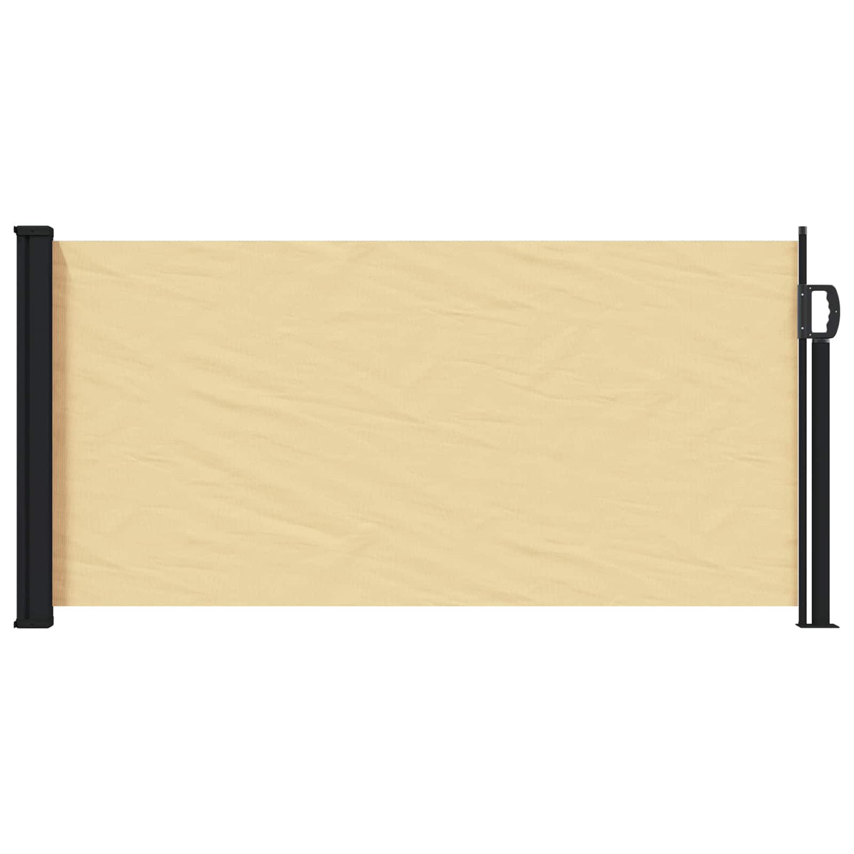Retractable Side Awning 100x500 cm Drop 500 cm Width 100 cm Sand