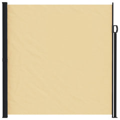 vidaXL Retractable Side Awning 600 x 200 cm Polyester Rectangular Sand 2