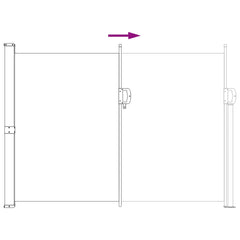 vidaXL Retractable Side Awning 160 x 300 cm 100% polyester iron steel 5