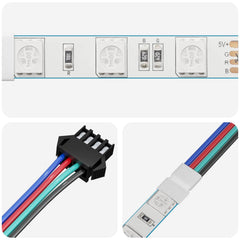 vidaXL LED Strip 12 pcs Black and Multicolour Copper and Plastic 4