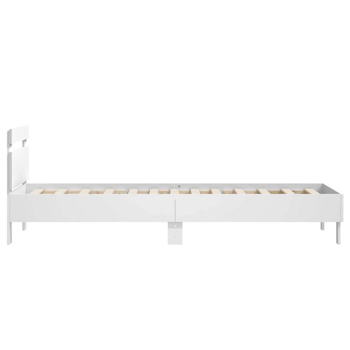 Bed Frame 80 x 200 cm Engineered Wood White