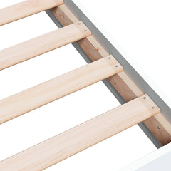 Bed Frame without Mattress Engineered Wood Length 200 cm Height 17 cm White 80 cm