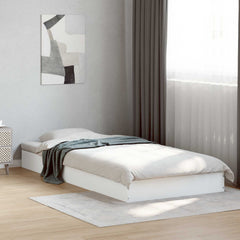 vidaXL Floor Bed Frame White 80 x 200 cm Engineered Wood 1
