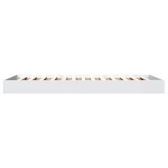 vidaXL Floor Bed Frame White 80 x 200 cm Engineered Wood 5