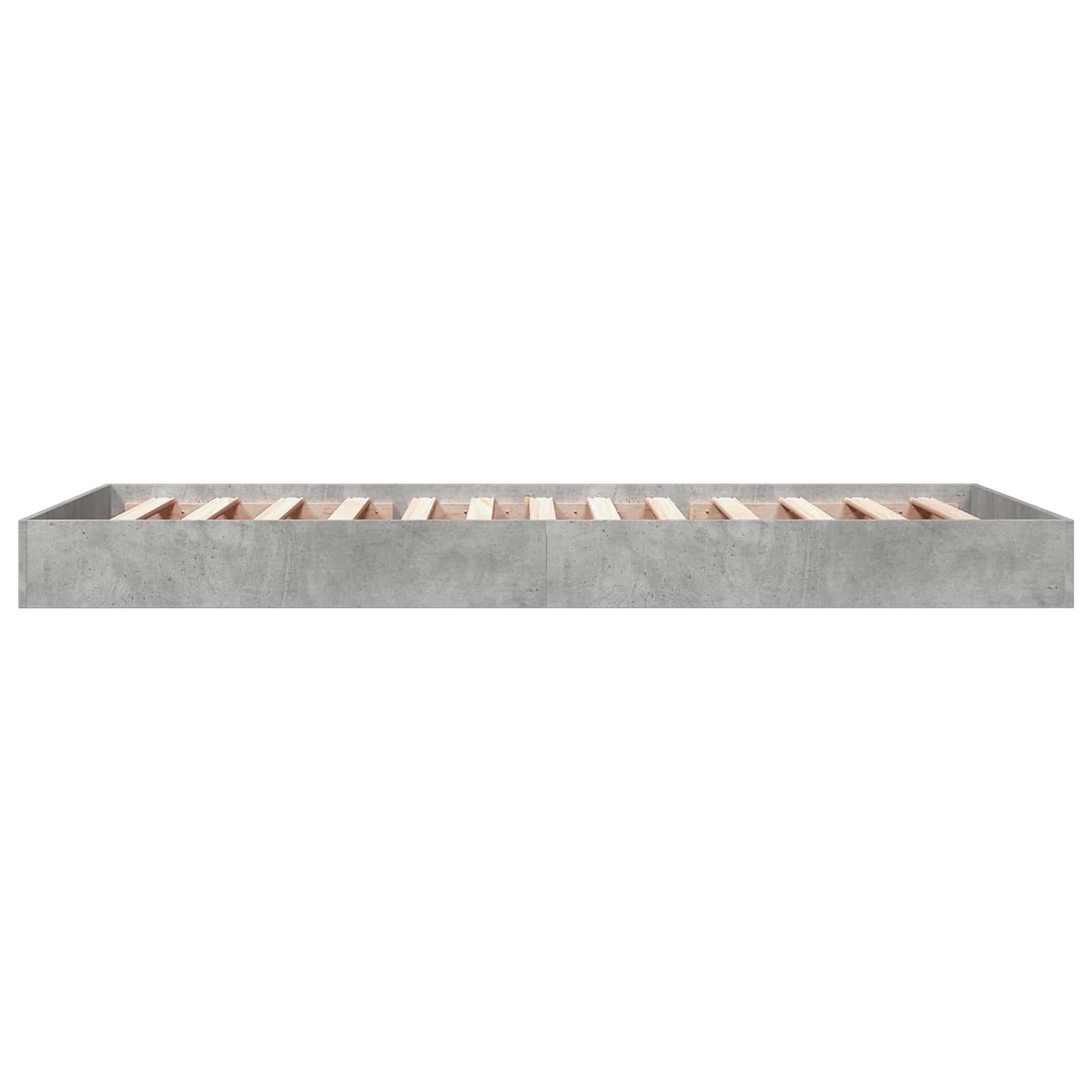 vidaXL Floor Bed Frame Concrete Grey 80 x 200 cm Engineered Wood 5