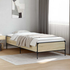 Bed Frame without Mattress Height 44 cm Length 200 cm Sonoma Oak 80 cm