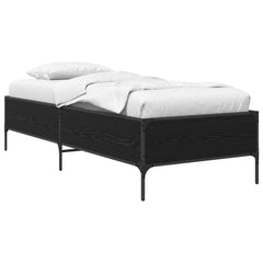 vidaXL Bed Frame Black Oak 80 x 200 cm Engineered Wood 2
