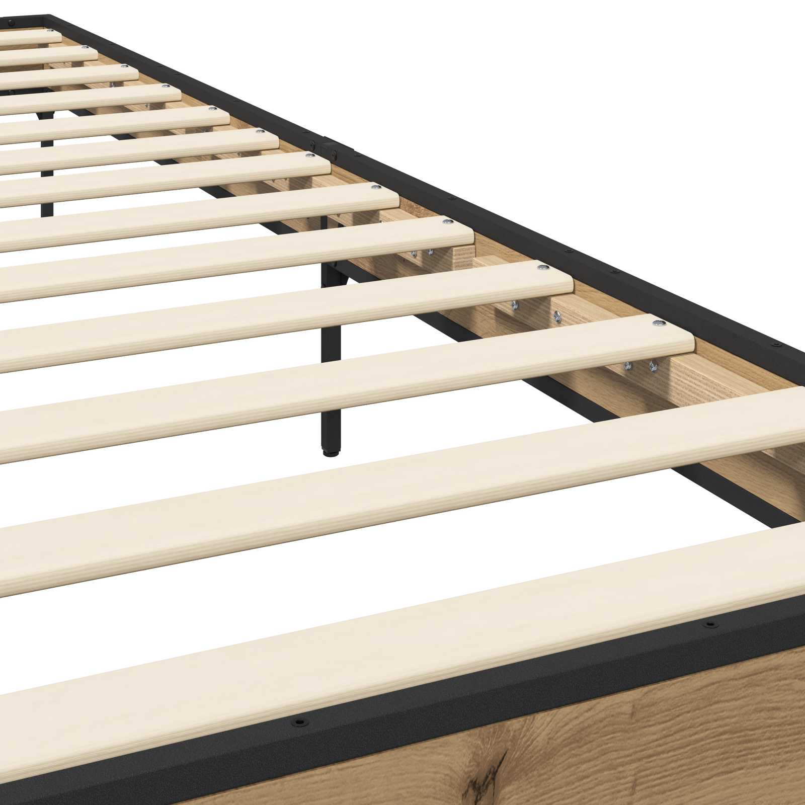vidaXL Bed Frame Artisian Oak 80 x 200 cm Engineered Wood 6