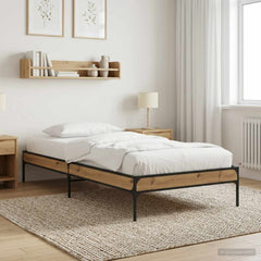 vidaXL Bed Frame Artisian Oak 80 x 200 cm Engineered Wood 1