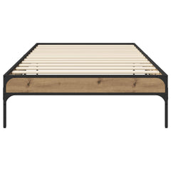 vidaXL Bed Frame Artisian Oak 80 x 200 cm Engineered Wood 4