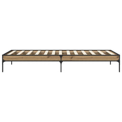 vidaXL Bed Frame Artisian Oak 80 x 200 cm Engineered Wood 5
