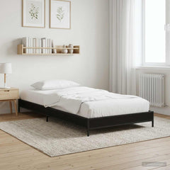 vidaXL Bed Frame Black Oak 80 x 200 cm Engineered Wood 1