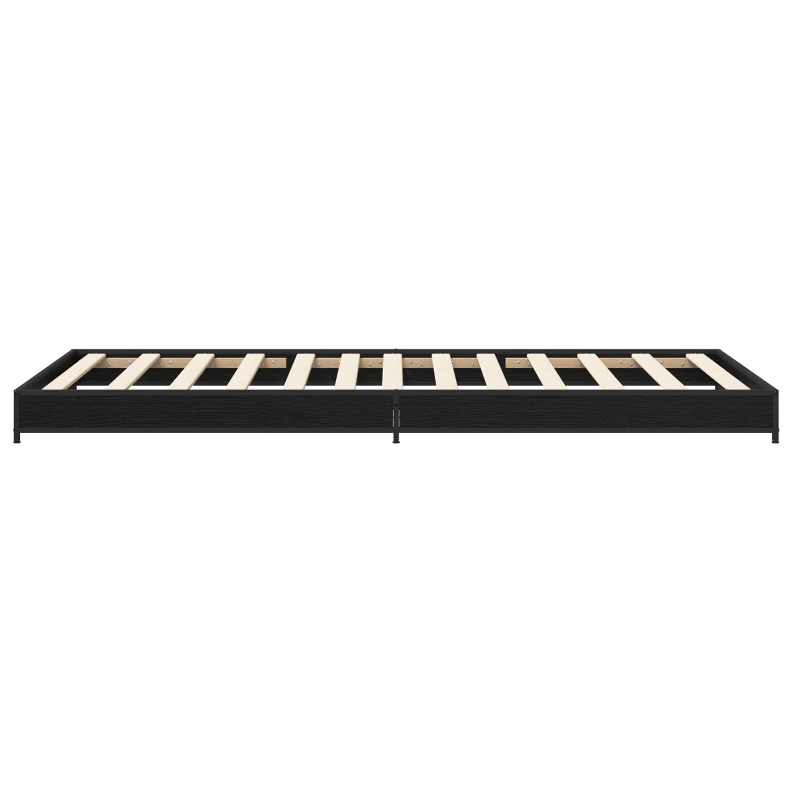 vidaXL Bed Frame Black Oak 80 x 200 cm Engineered Wood 5