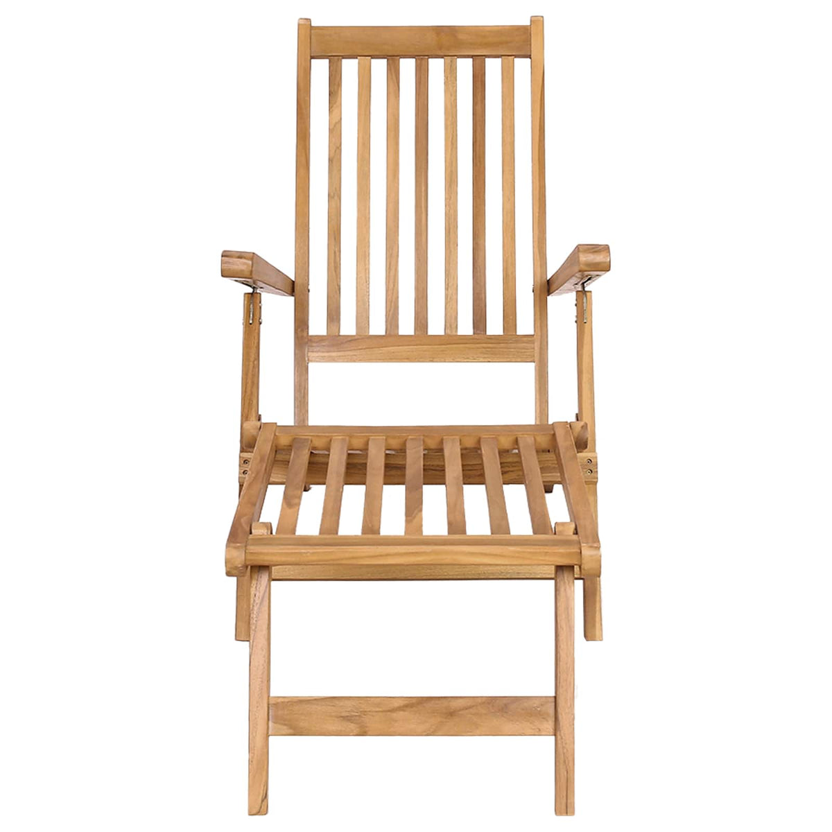 Folding Deck Natural Solid Teak Wood Chair