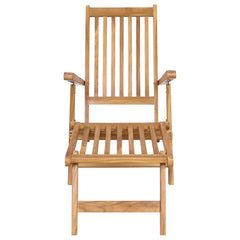 Folding Deck Natural Solid Teak Wood Chair