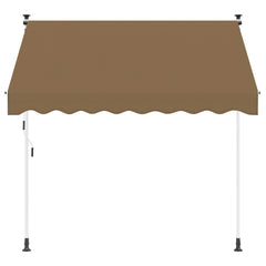 vidaXL Manual Retractable Awning Beige 100 cm 3