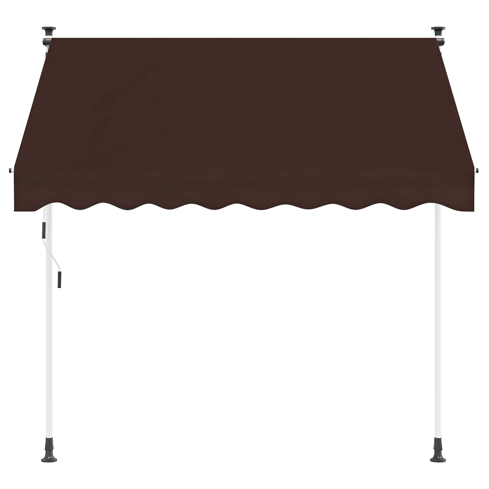 vidaXL Manual Retractable Awning Brown 200 cm 3