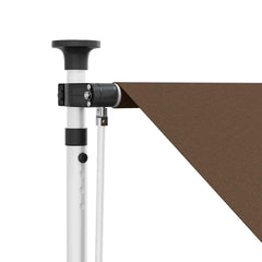 vidaXL Manual Retractable Awning Taupe 100 cm 4