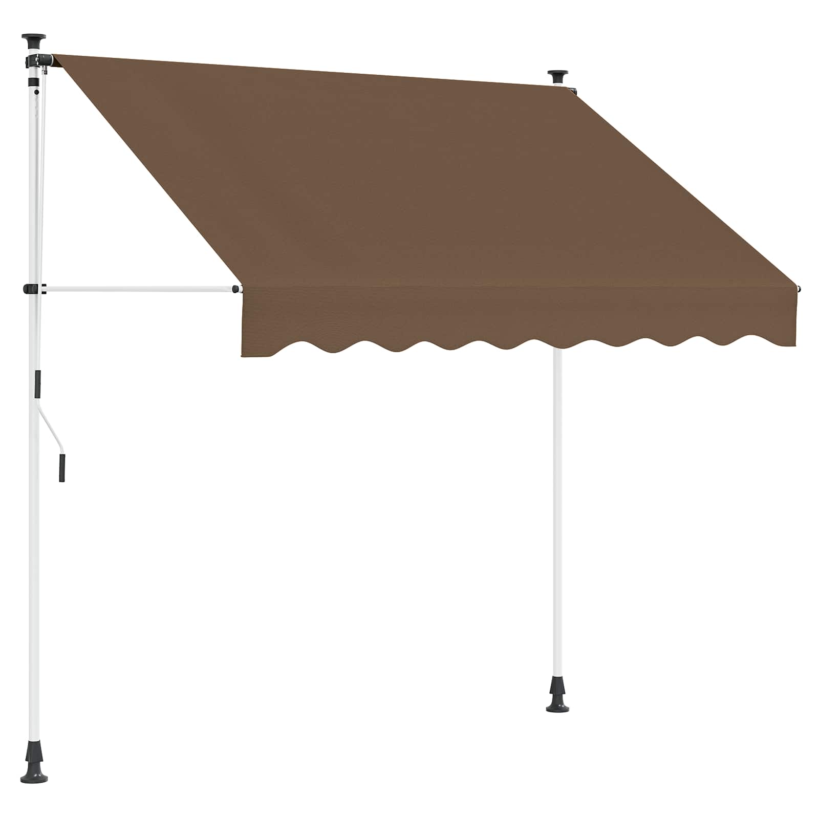vidaXL Manual Retractable Awning Taupe 250 cm 2