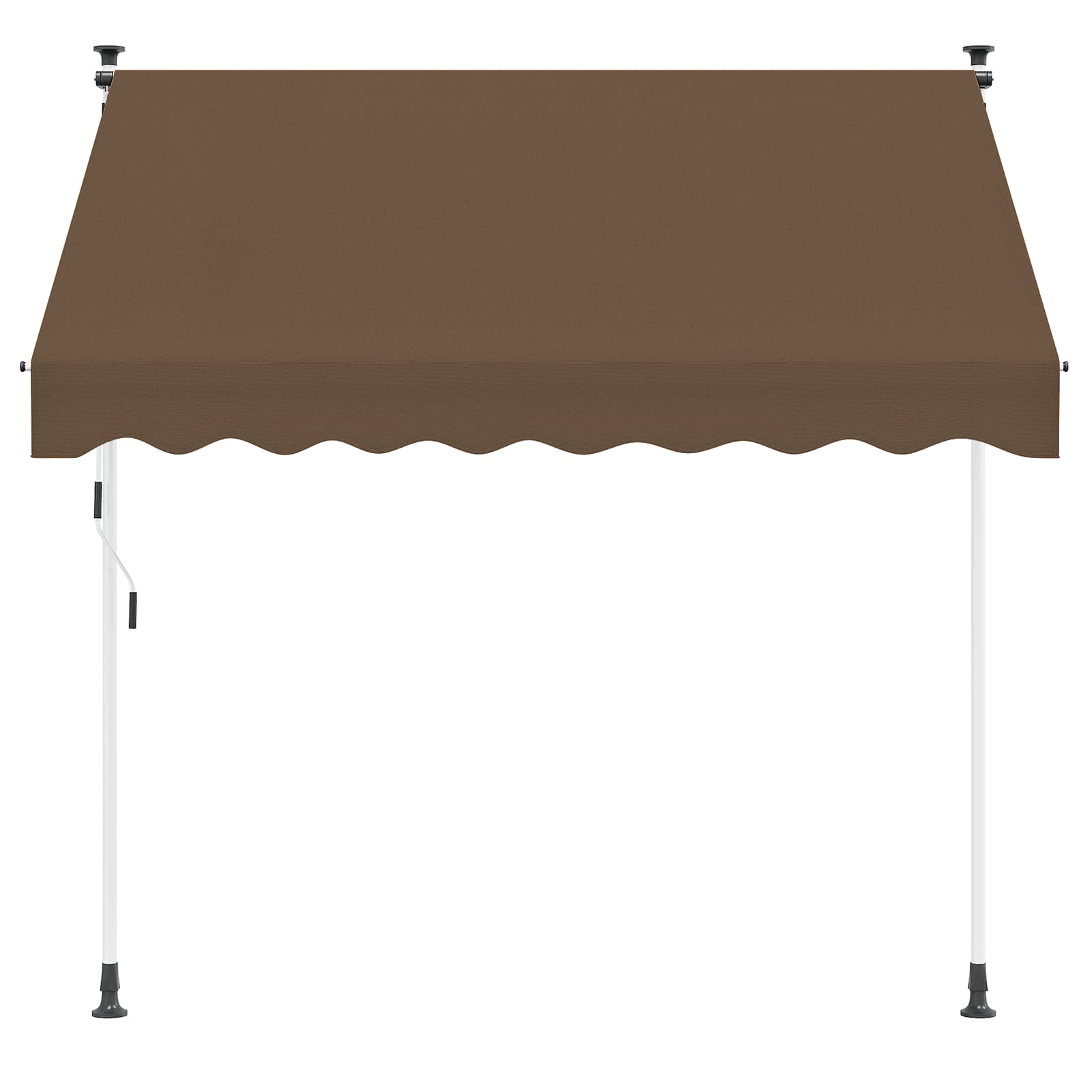 vidaXL Manual Retractable Awning Taupe 250 cm 3