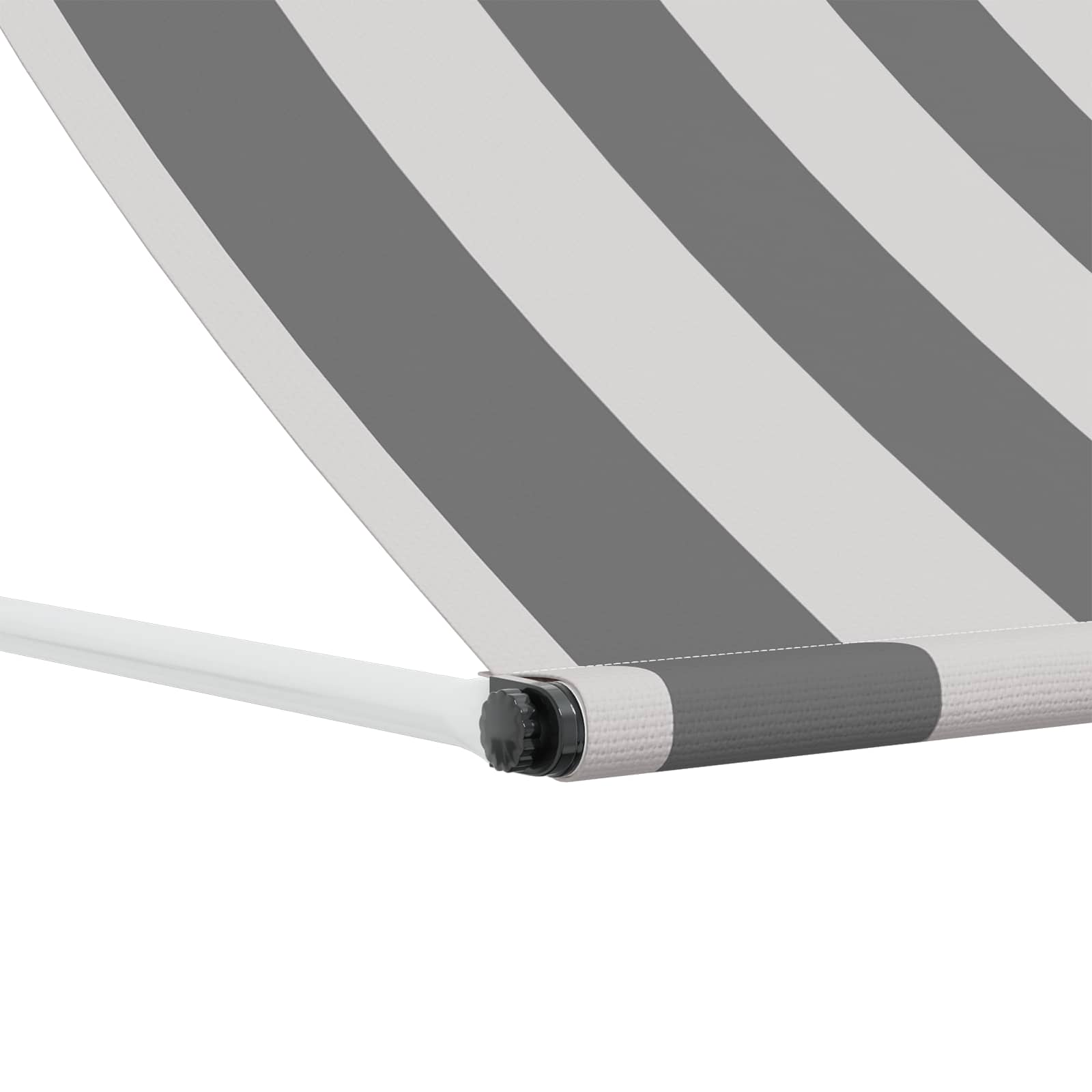 vidaXL Awning Anthracite and White 400 x 150 cm 4