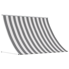 vidaXL Awning Anthracite and White 400 x 150 cm 1