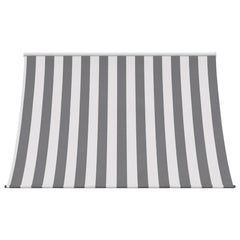 vidaXL Awning Anthracite and White 400 x 150 cm 2