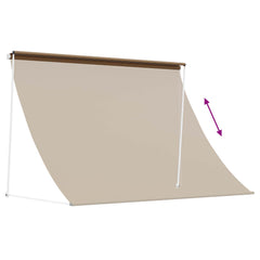 vidaXL Awning Beige 100 x 150 cm 180 g / m² Polyester with PU Coated 5