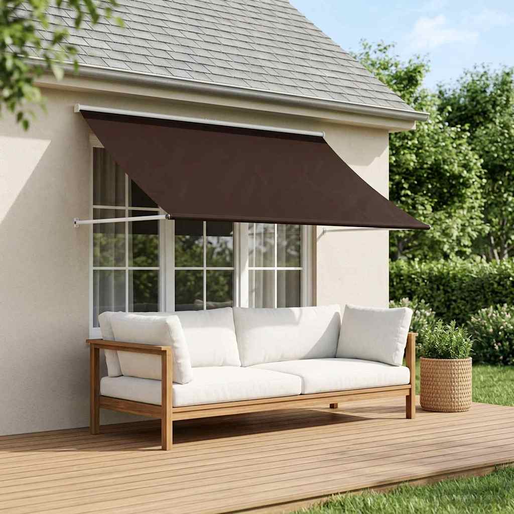 vidaXL Awning Brown 100 x 150 cm 180 g / m² Polyester with PU Coated 1