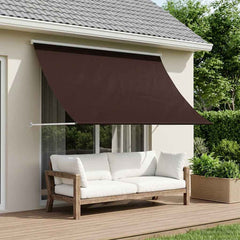 vidaXL Awning Brown 400 x 150 cm 180 g / m² Polyester with PU Coated 1