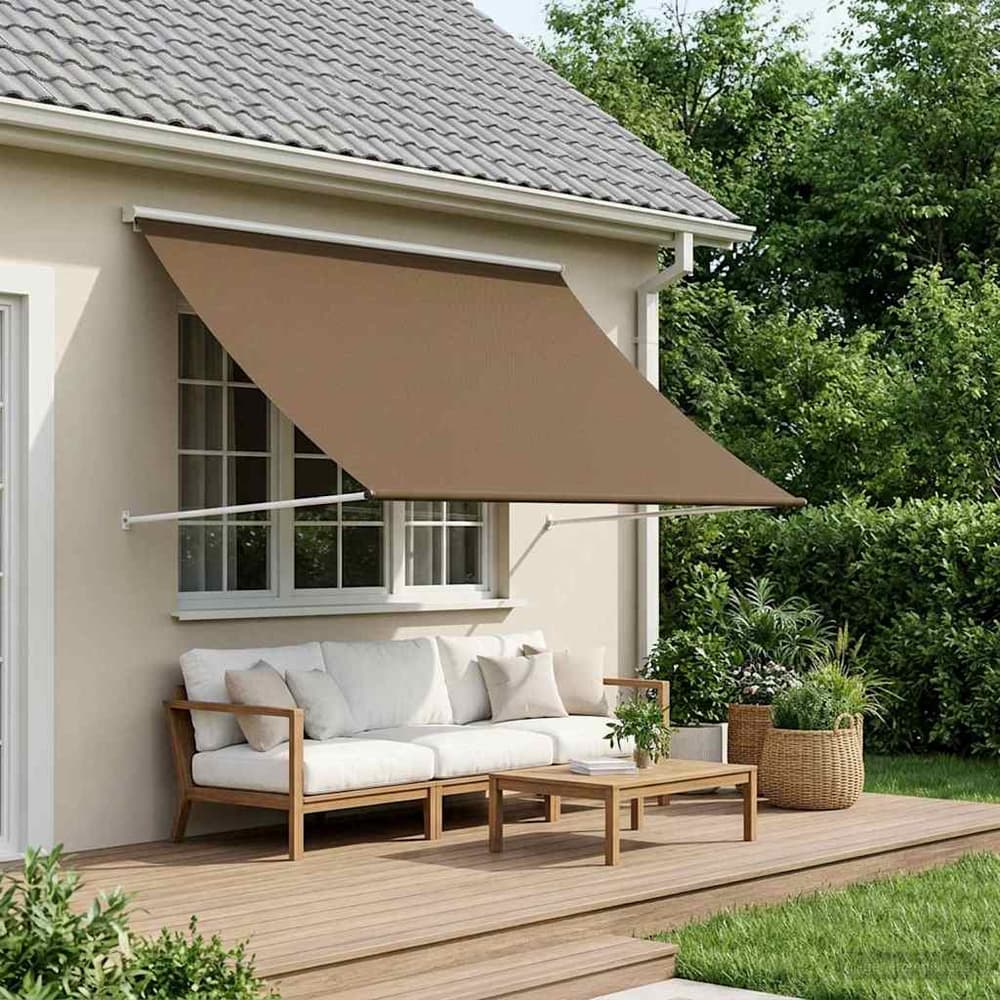 Retractable Awning 350 x 150 cm Taupe