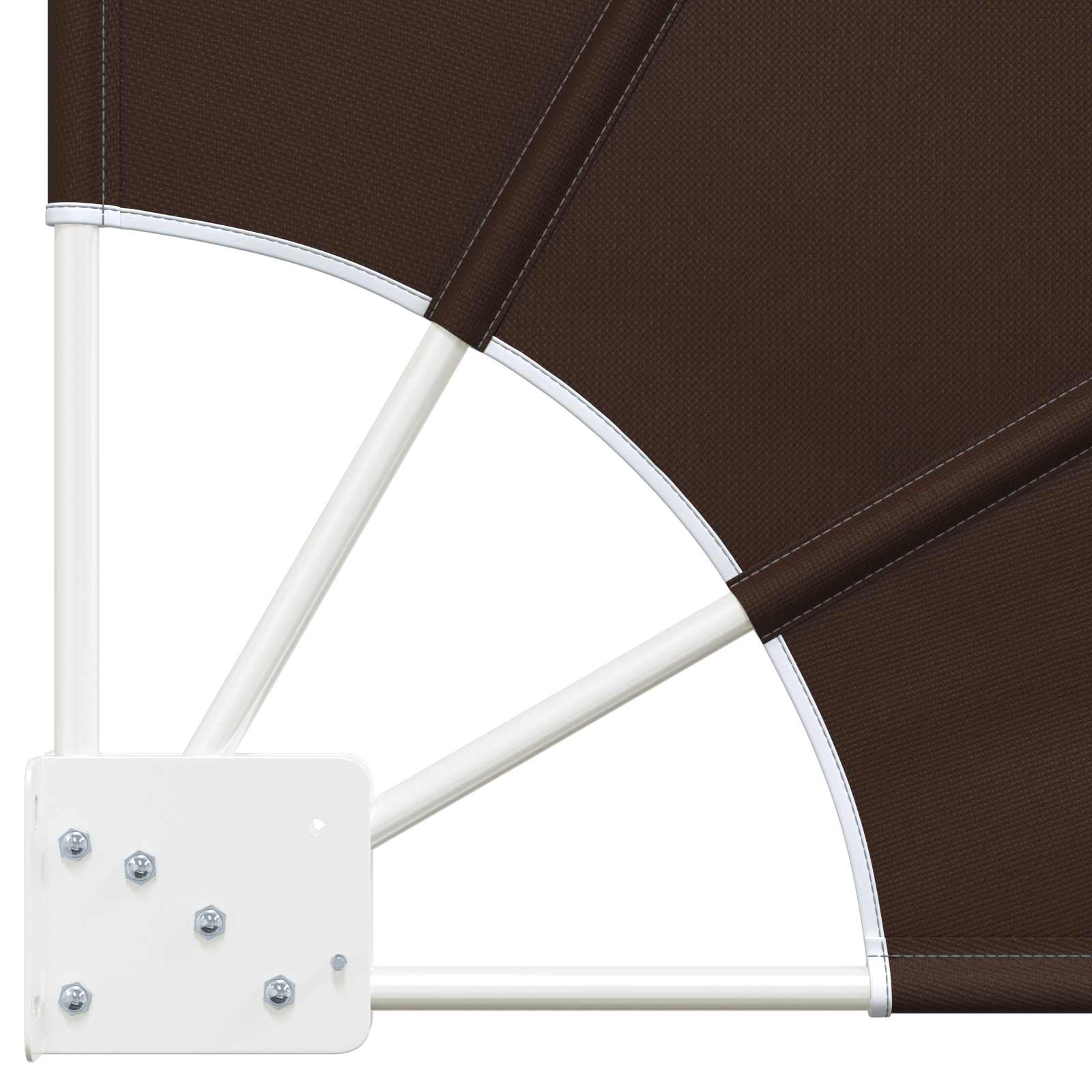 vidaXL Balcony Privacy Screen 210 x 210 cm Polyester Brown 6