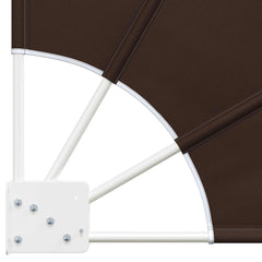 vidaXL Balcony Privacy Screen 210 x 210 cm Polyester Brown 6