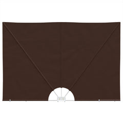 vidaXL Balcony Privacy Screen 150 x 300 cm Polyester Rectangular Brown 3