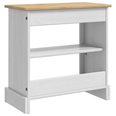 vidaXL Aquarium Stand CORONA White and Brown 60.5 x 30 x 60 cm 150 kg 5