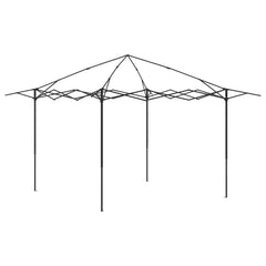 Gazebo 3.3 x 3.3 m Light grey and anthracite with 4 sidewalls