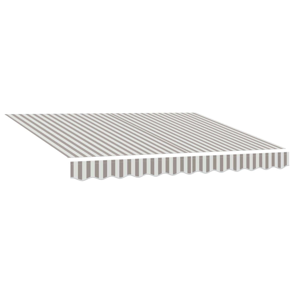 Awning Canopy Replacement for 3x2.5 m Polyester Drop 2.5 m Width 3 m Light grey and white