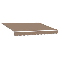 vidaXL Awning Replacement Fabric Taupe 481 x 295 cm Polyester 2