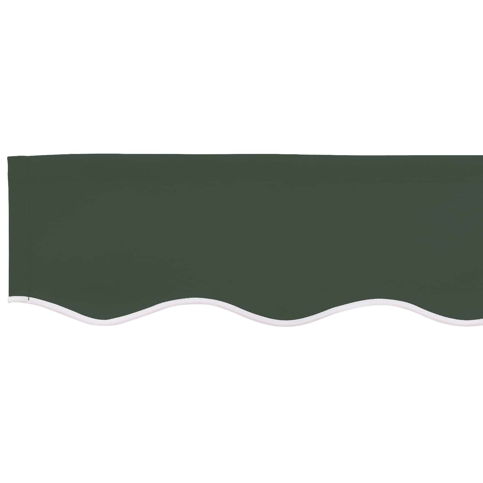 vidaXL Awning Replacement Fabric Dark Green 481 x 345 cm Polyester 5