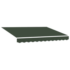 vidaXL Awning Replacement Fabric Dark Green 481 x 345 cm Polyester 2