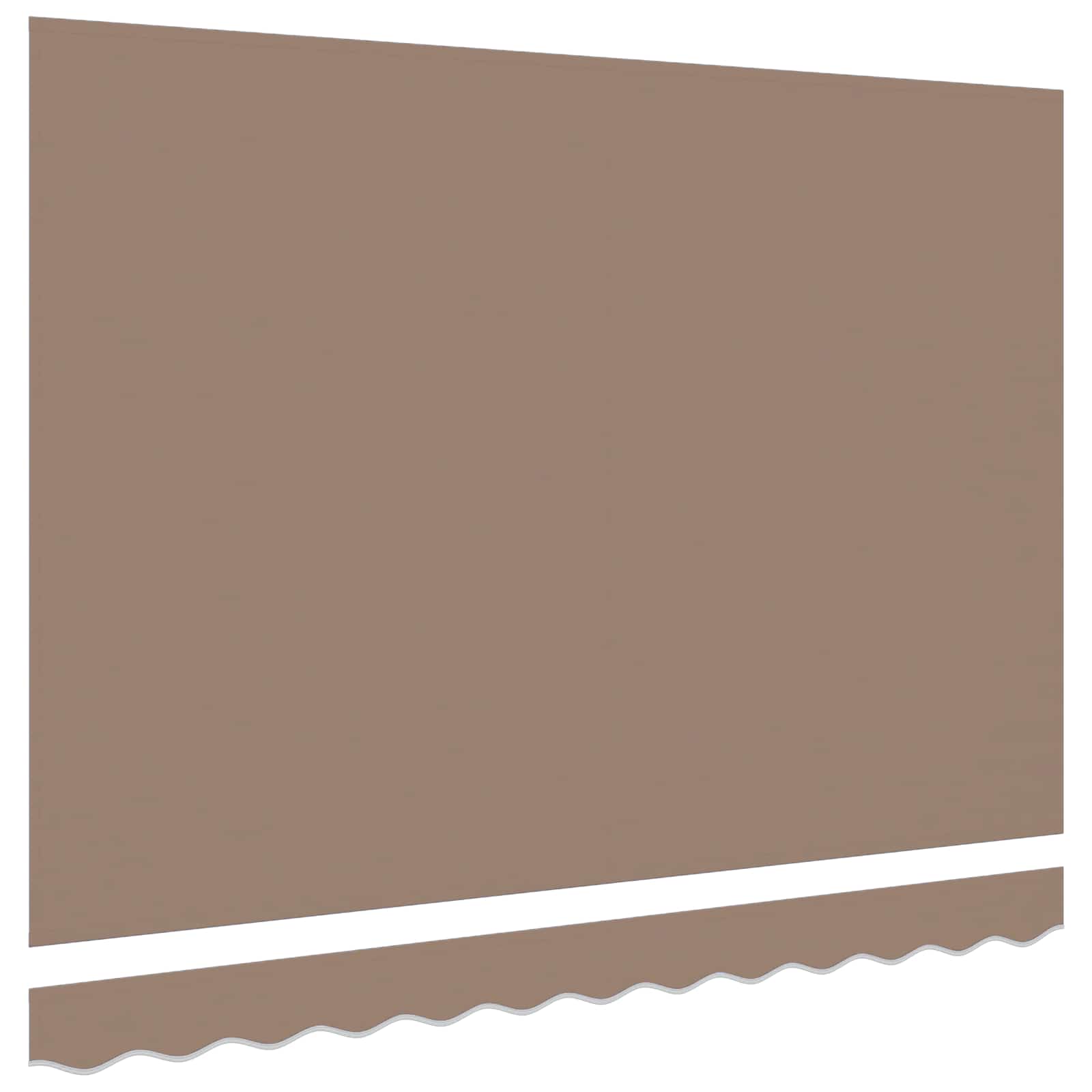 vidaXL Awning Replacement Fabric Taupe 481 x 345 cm Polyester 3