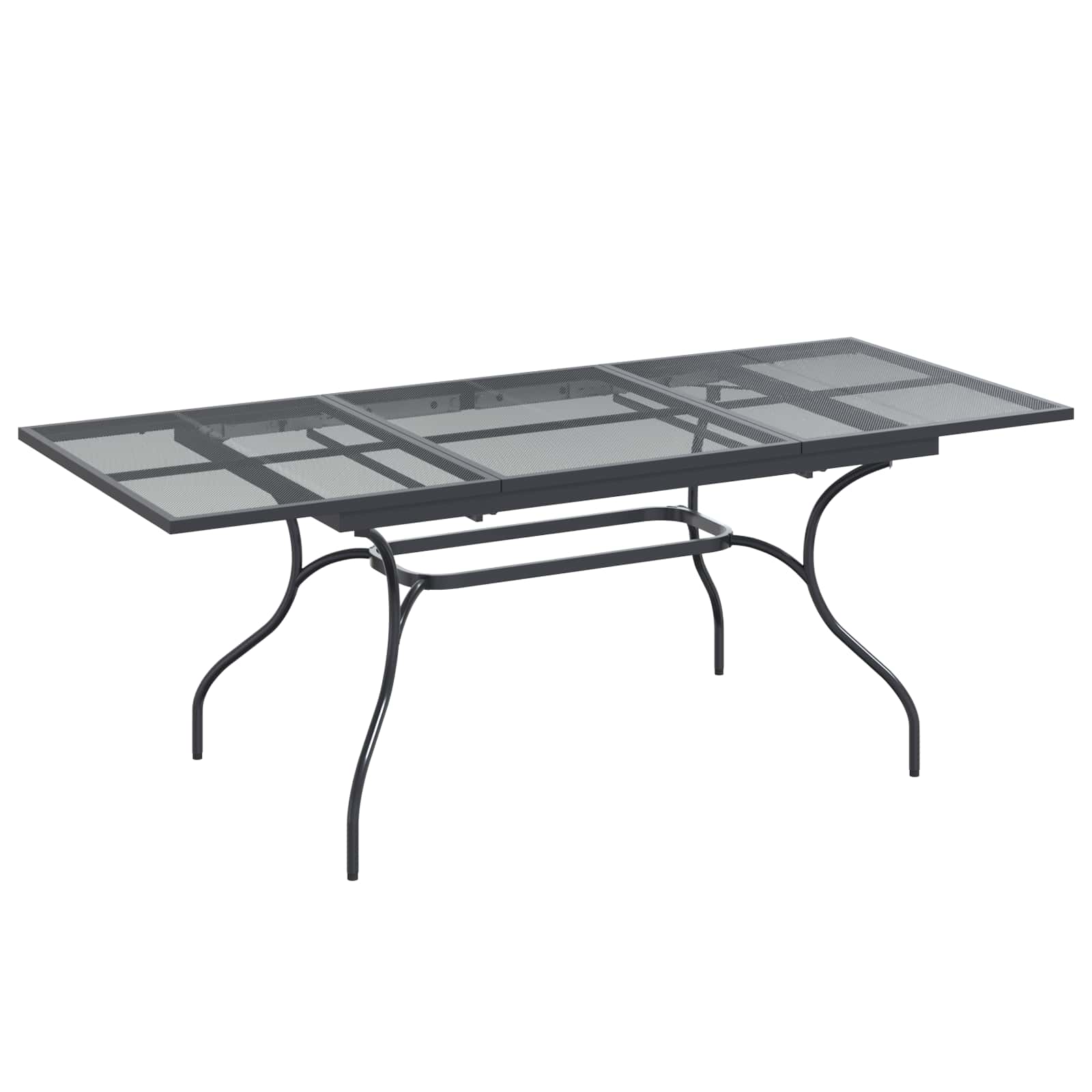vidaXL Garden Dining Set 9 pcs Anthracite Mesh and Steel 4
